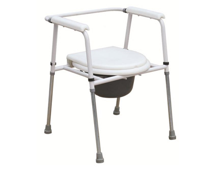 Powder Coated Steel Commode Chair