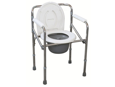 Folding Steel Commode Chair