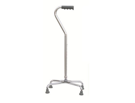 Height Adjustable Aluminum Quad Cane With  Base