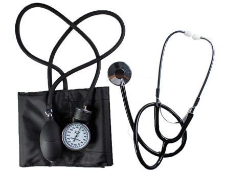 Sphygmomanomètre standard non fluide avec stéthoscope